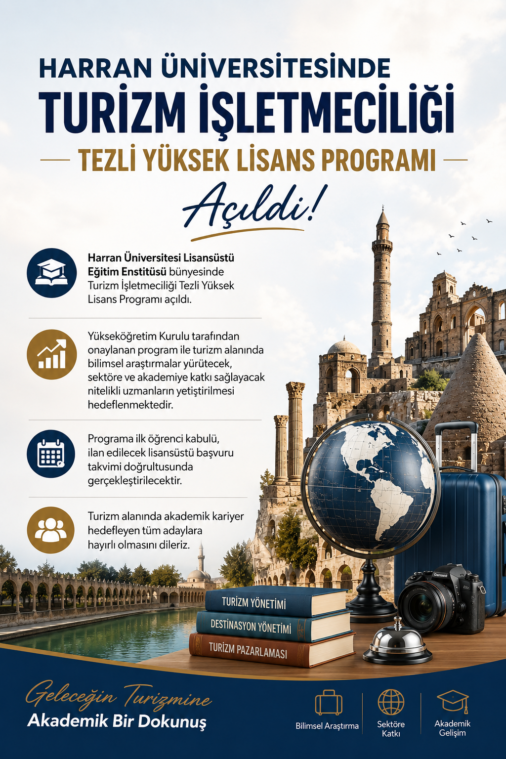 Harran Üniversitesinde Turizm İşletmeciliği Tezli Yüksek Lisans Programı Açıldı